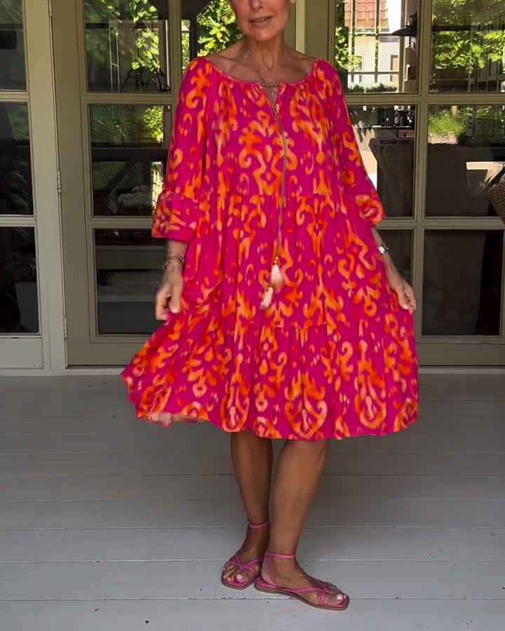 Rita – Abito boho stampato