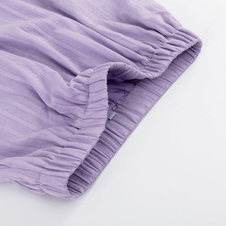 Yselia - Completo due pezzi fluido con camicia e pantaloni corti