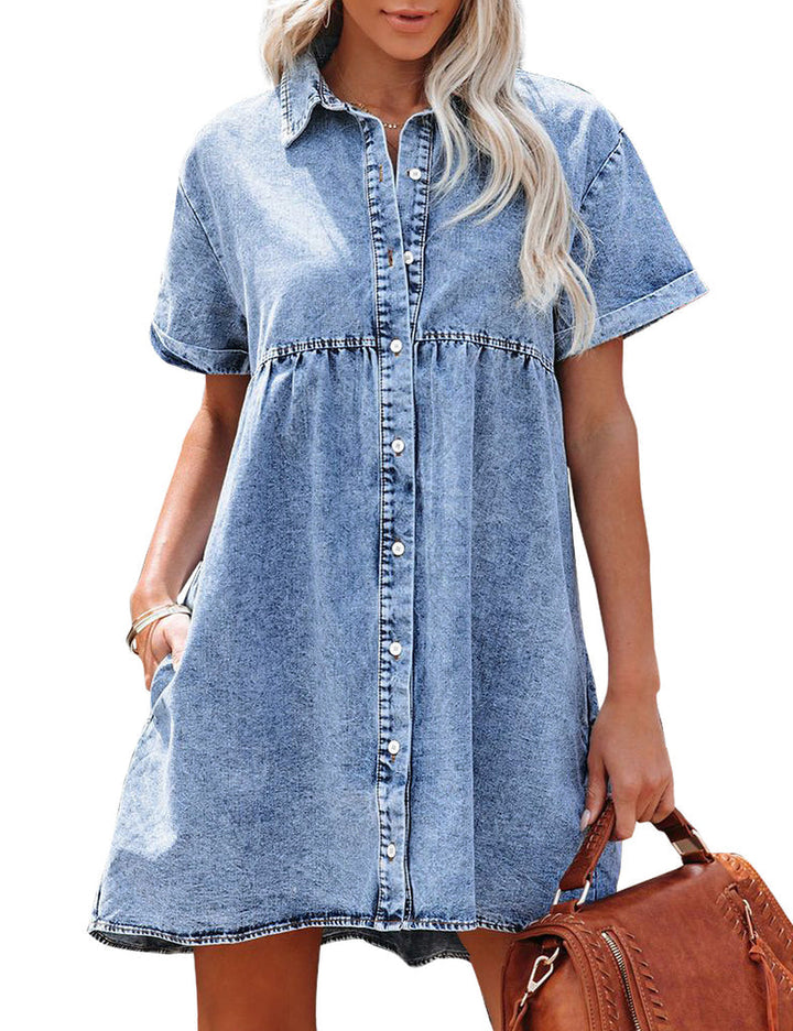 Jane | Vestito Camicia in Denim