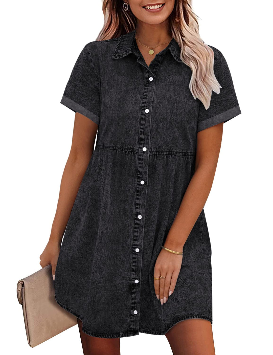 Jane | Vestito Camicia in Denim