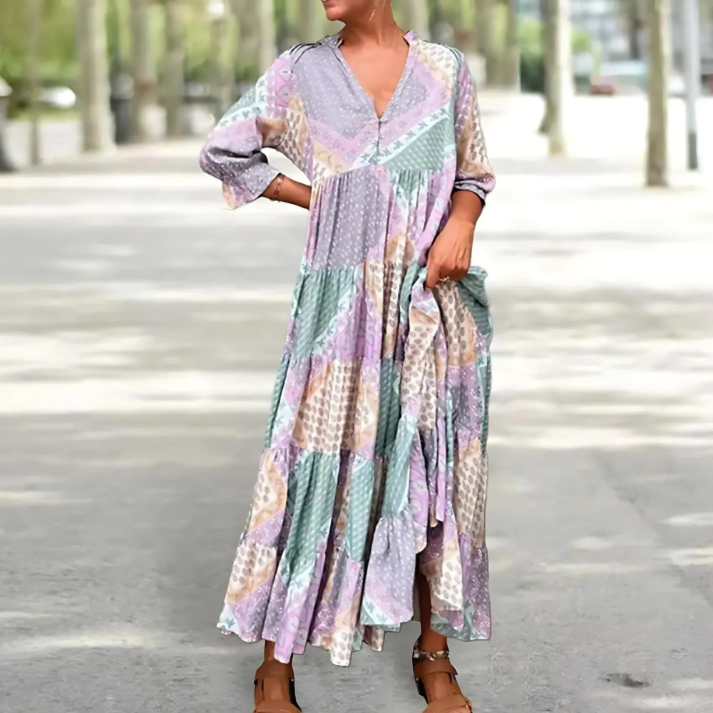 Floriana – Abito boho stampato