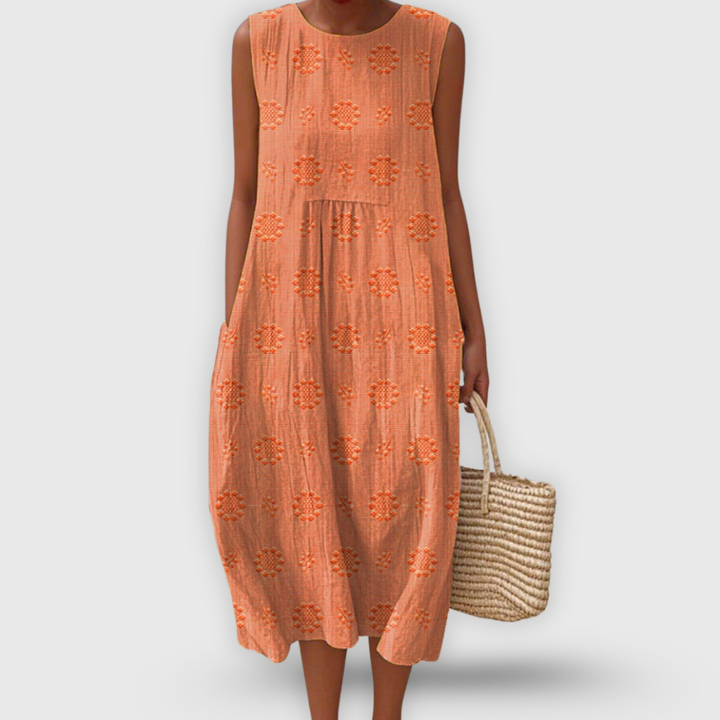 Chiara – Abito boho con ricami