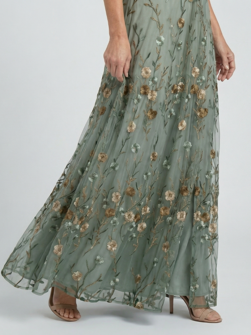 Selora | Abito Maxi Fluente con Collo Halter