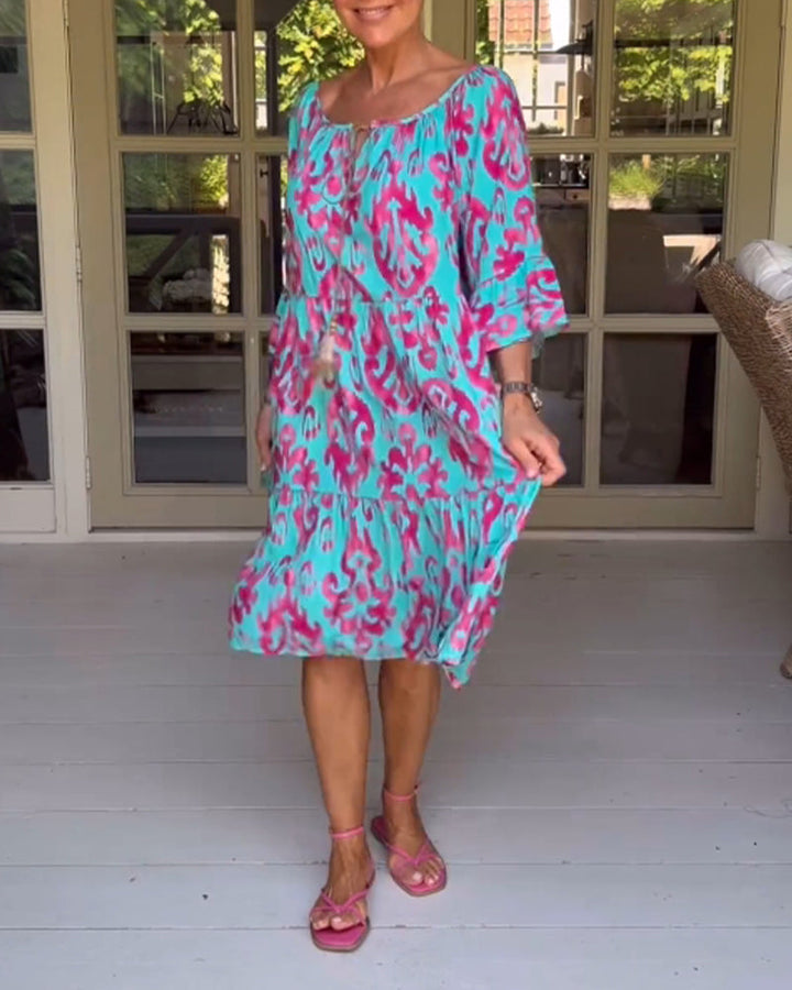 Rita – Abito boho stampato