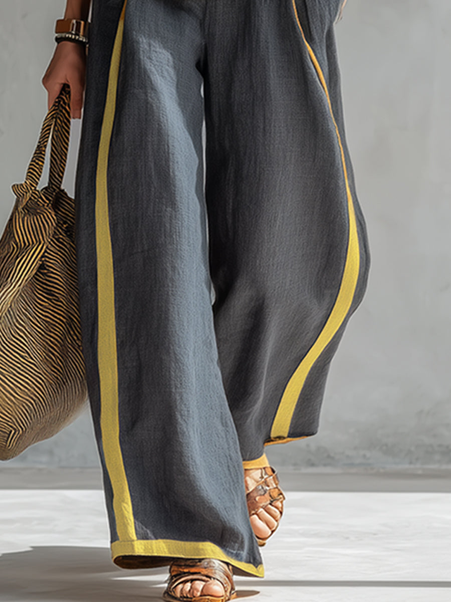 Leila – Completo bicolore gilet e pantaloni