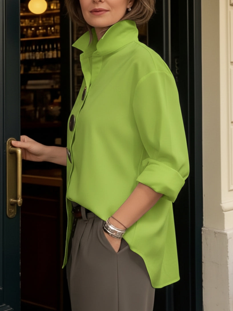 Rosaline | Blusa con Collo alla Francese e Bottoni D'impatto