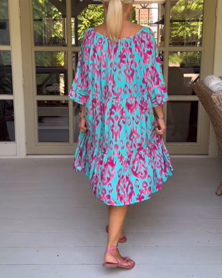Rita – Abito boho stampato