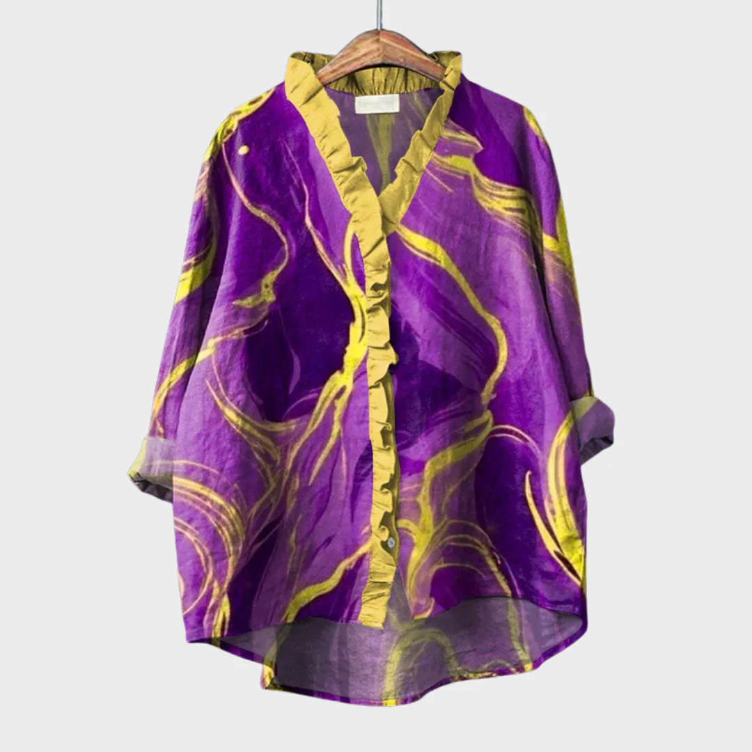 Melinda - Elegante blusa estiva in tessuto leggero