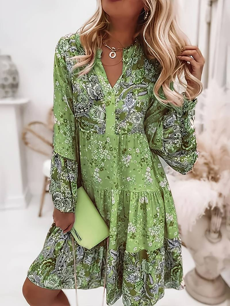 Elena – Abito boho stampato