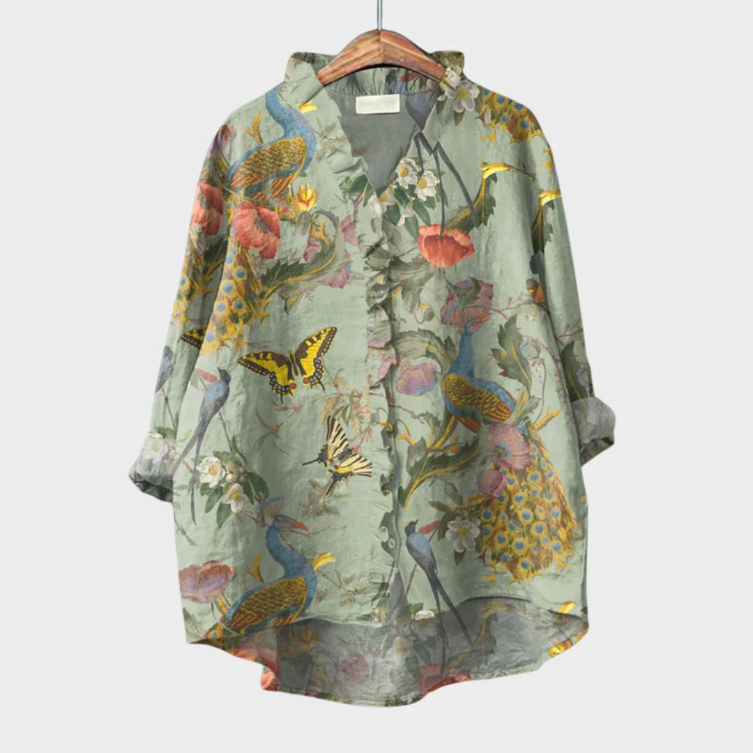Melinda - Elegante blusa estiva in tessuto leggero