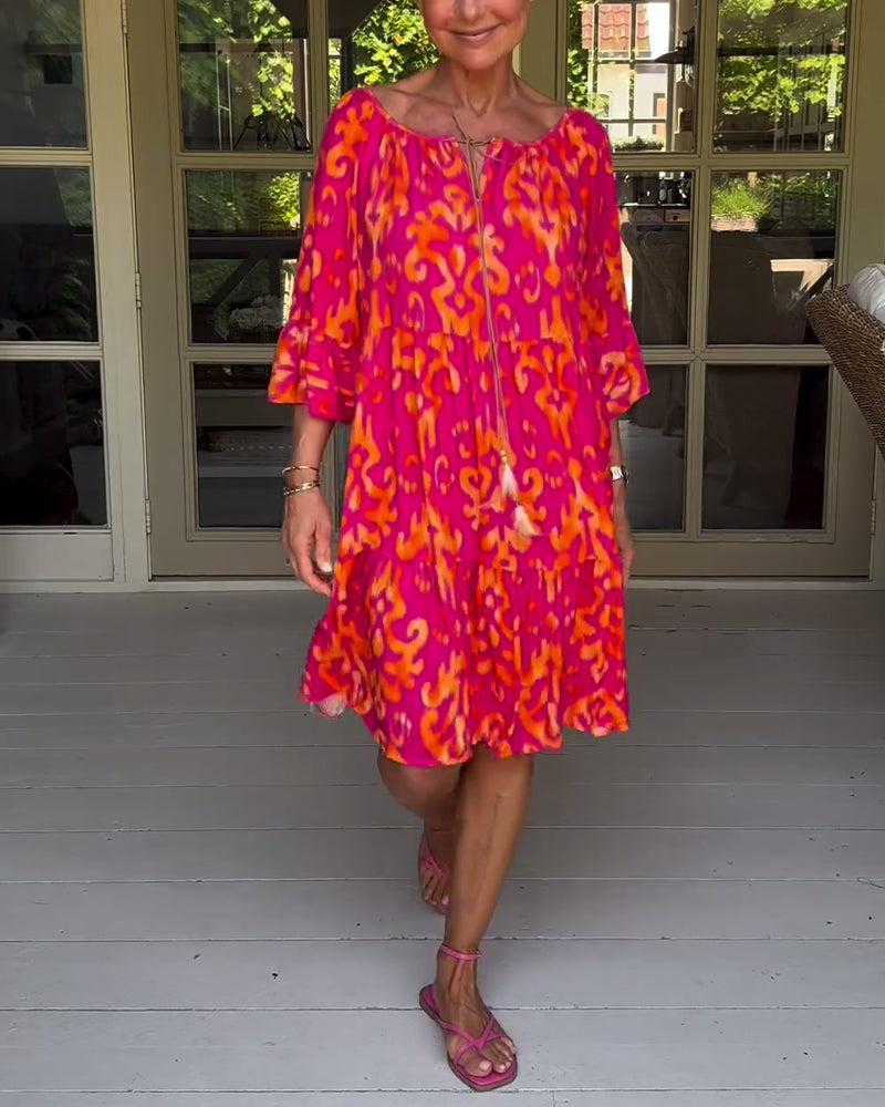 Rita – Abito boho stampato