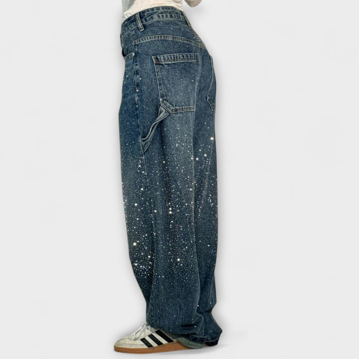 Fable - Jeans in stile carpentiere con palloncino in denim