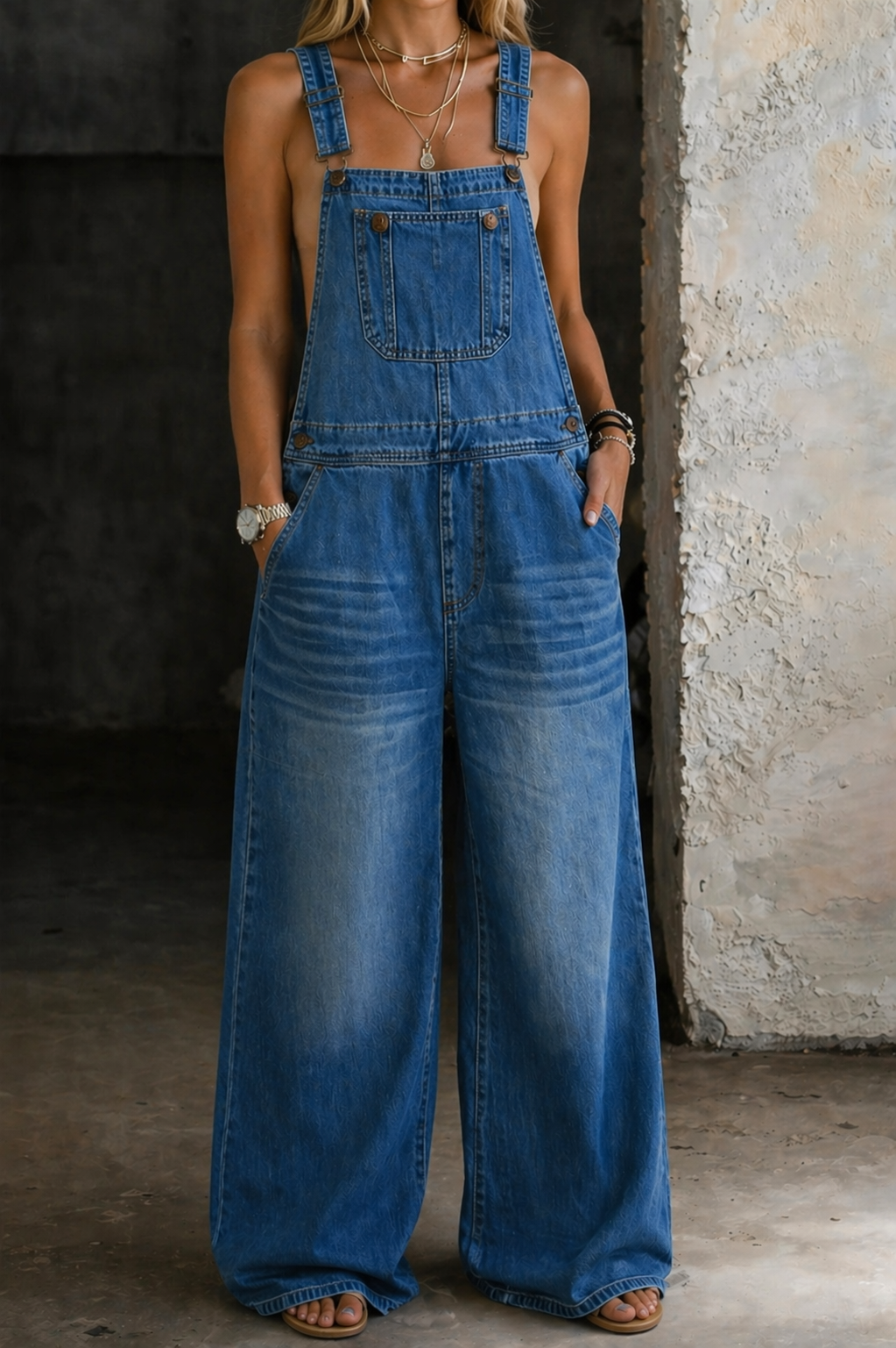 Harper | Tuta di Jeans con Vita Elasticizzata
