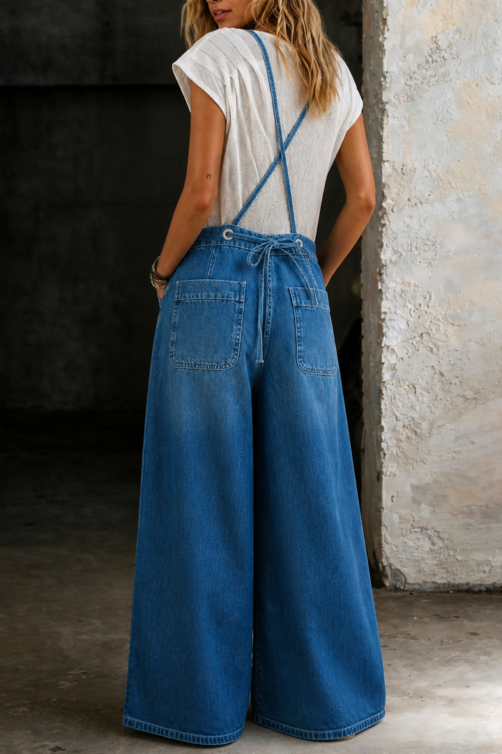 Elizabeth | Salopette con Pantaloni Larghi