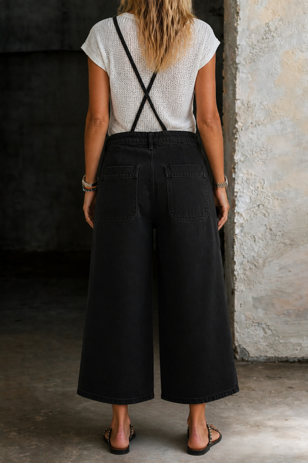 Elizabeth | Salopette con Pantaloni Larghi