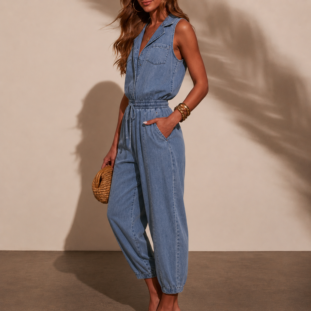 Rosalia |  Tute in Denim Senza Maniche