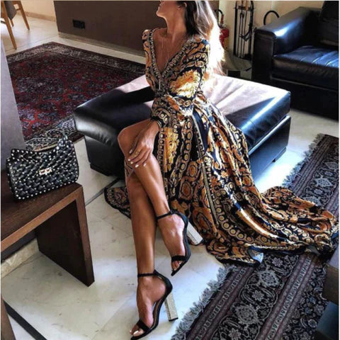 Fabiola – Abito boho stampato