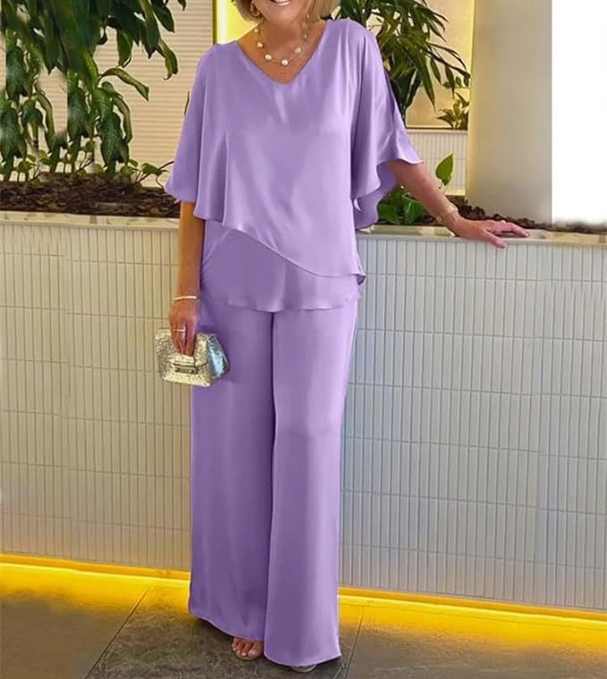 Martha - Completo due pezzi pantaloni a gamba larga