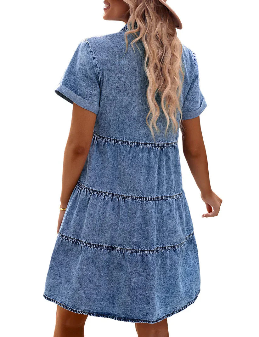 Jane | Vestito Camicia in Denim