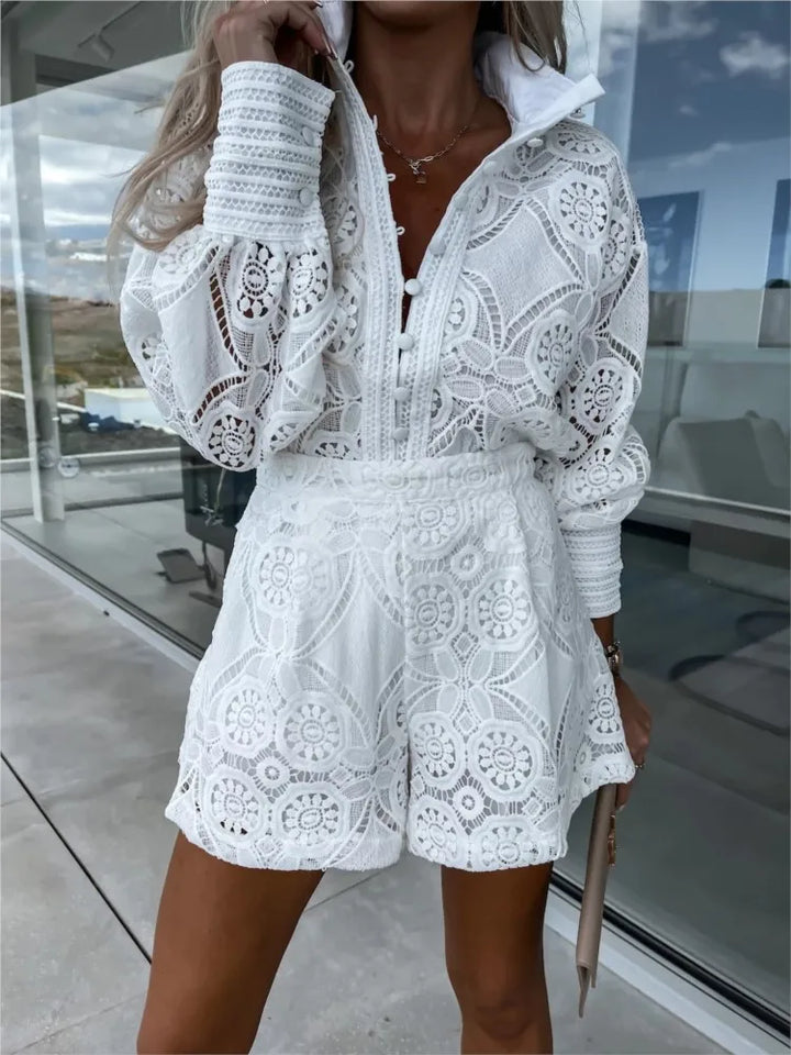 Amelina - Completo elegante in pizzo