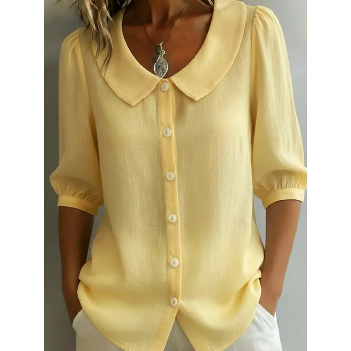 Alessia | Blusa elegante con colletto arrotondato