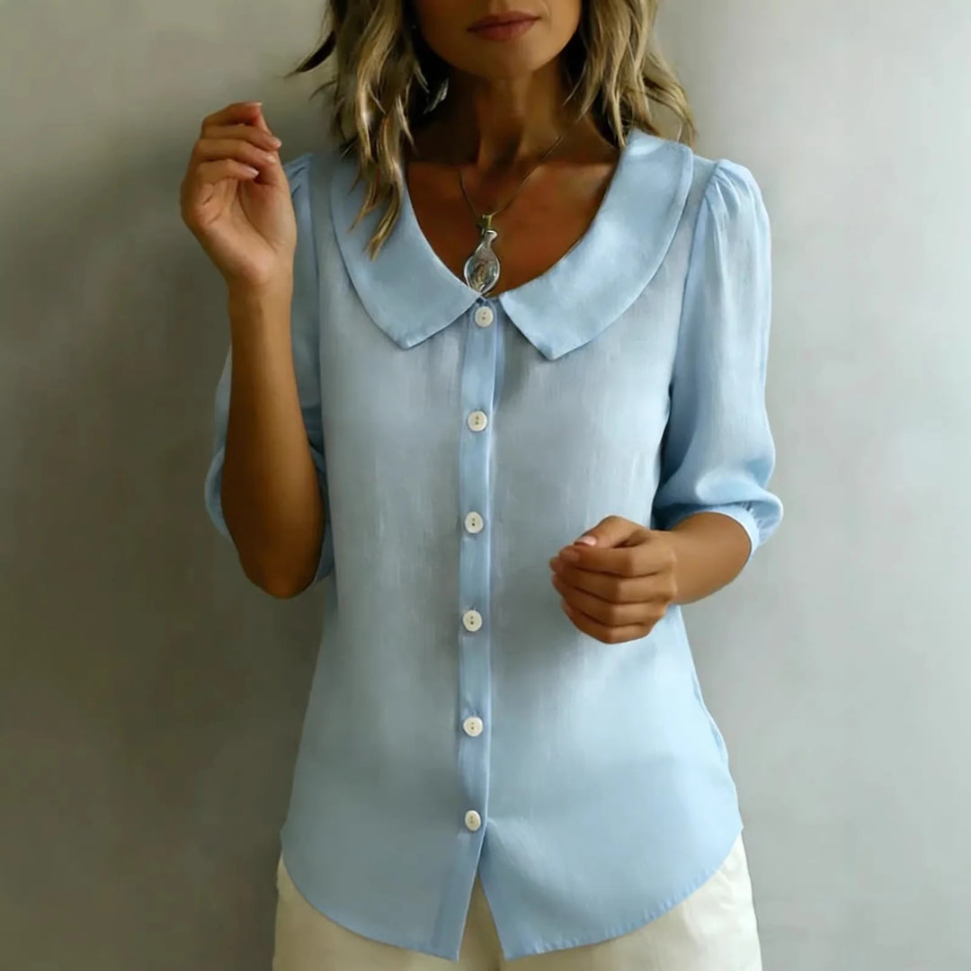 Alessia | Blusa elegante con colletto arrotondato