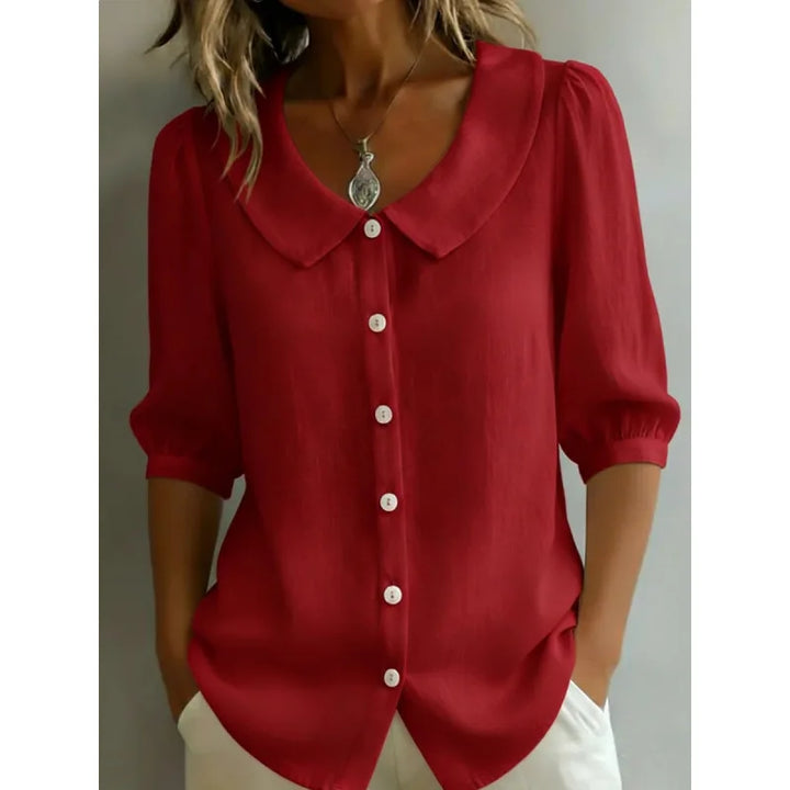 Alessia | Blusa elegante con colletto arrotondato
