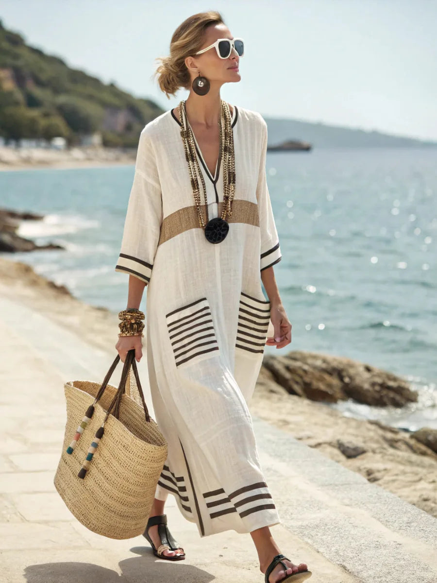 Allegra – Abito boho maxi estivo