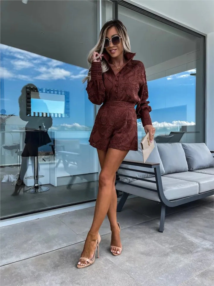Amelina - Completo elegante in pizzo