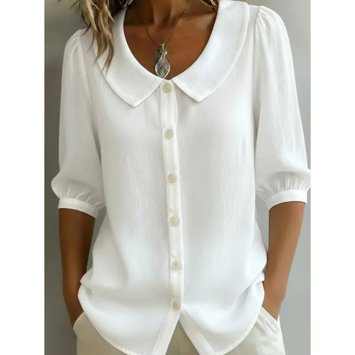 Alessia | Blusa elegante con colletto arrotondato