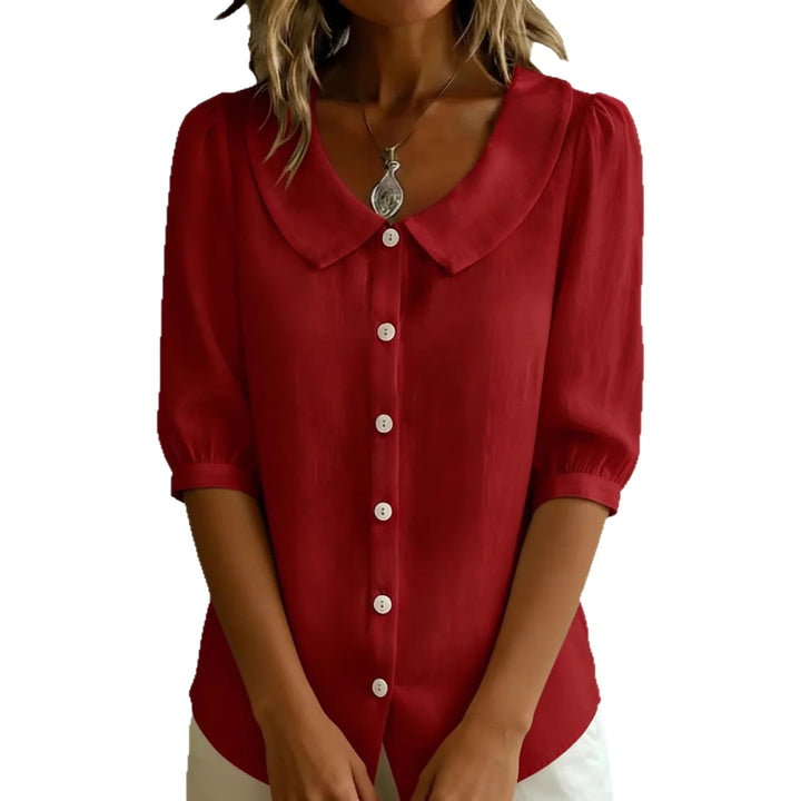 Alessia | Blusa elegante con colletto arrotondato