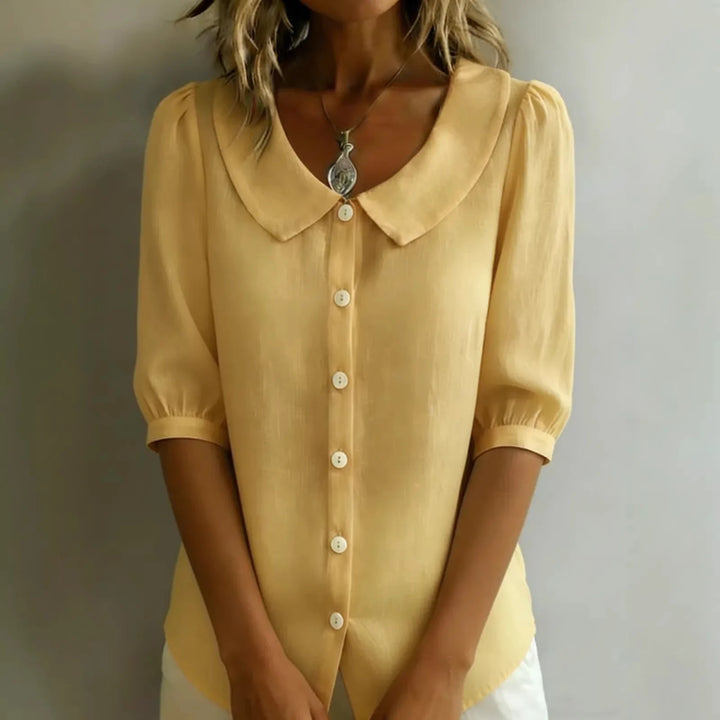 Alessia | Blusa elegante con colletto arrotondato