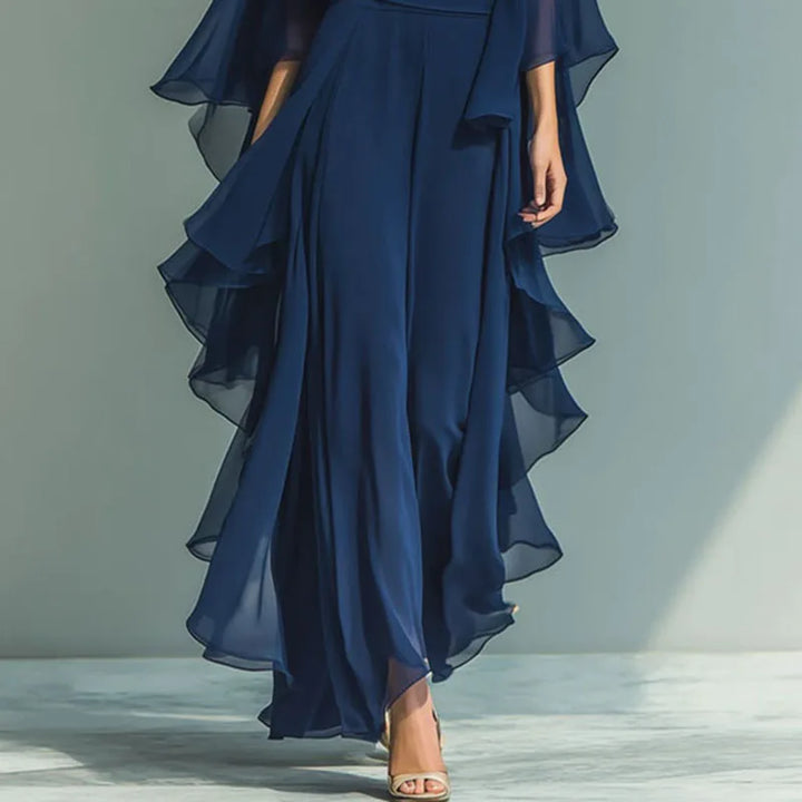 Clotilde - Completo elegante con top raffinato e pantaloni a gamba larga