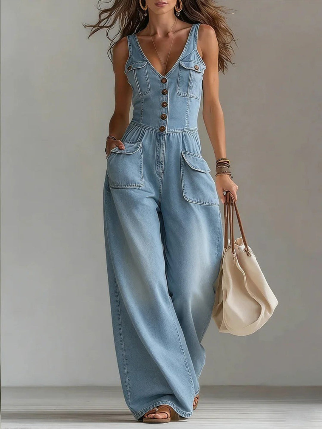 Claire | Tuta V-Neck da Donna