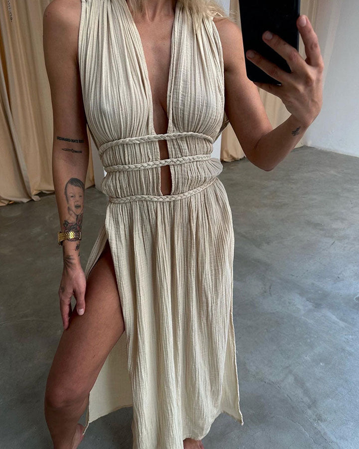 Zoe – Abito boho con spacco