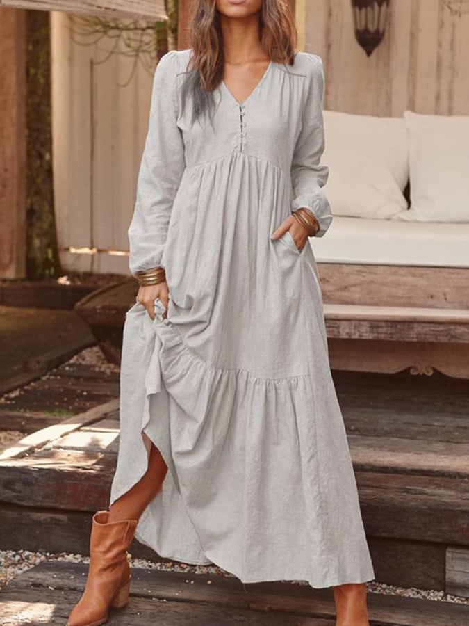 Camilla – Abito boho floreale