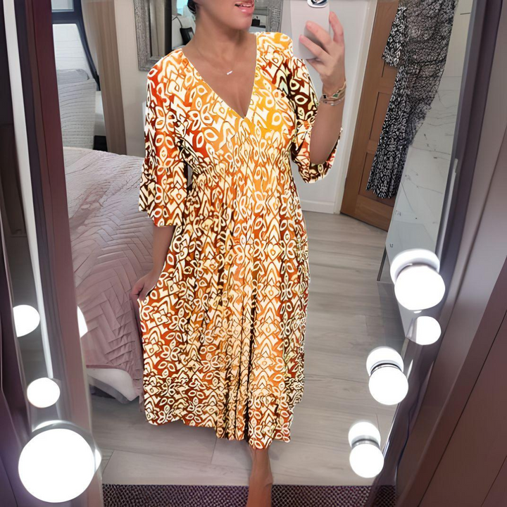 Livia – Abito boho stampato