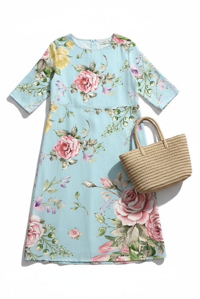 Giorgia – Abito boho floreale al tramonto