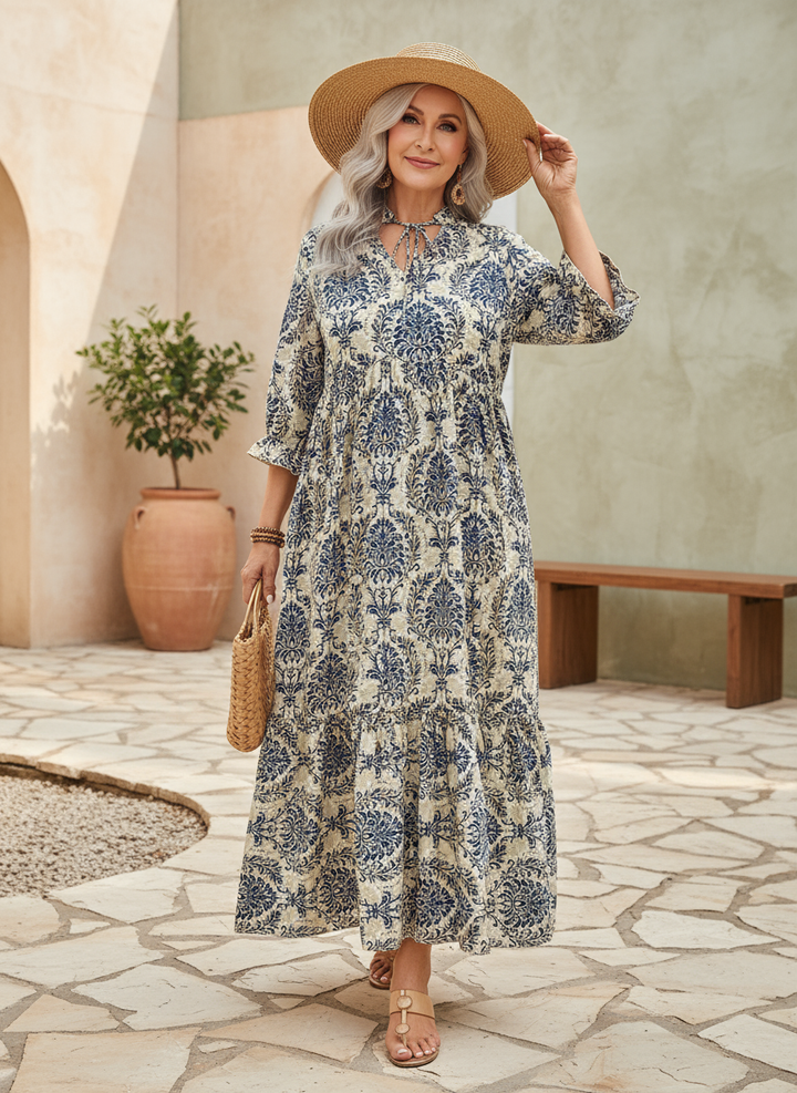 Marta – Abito boho mosaico
