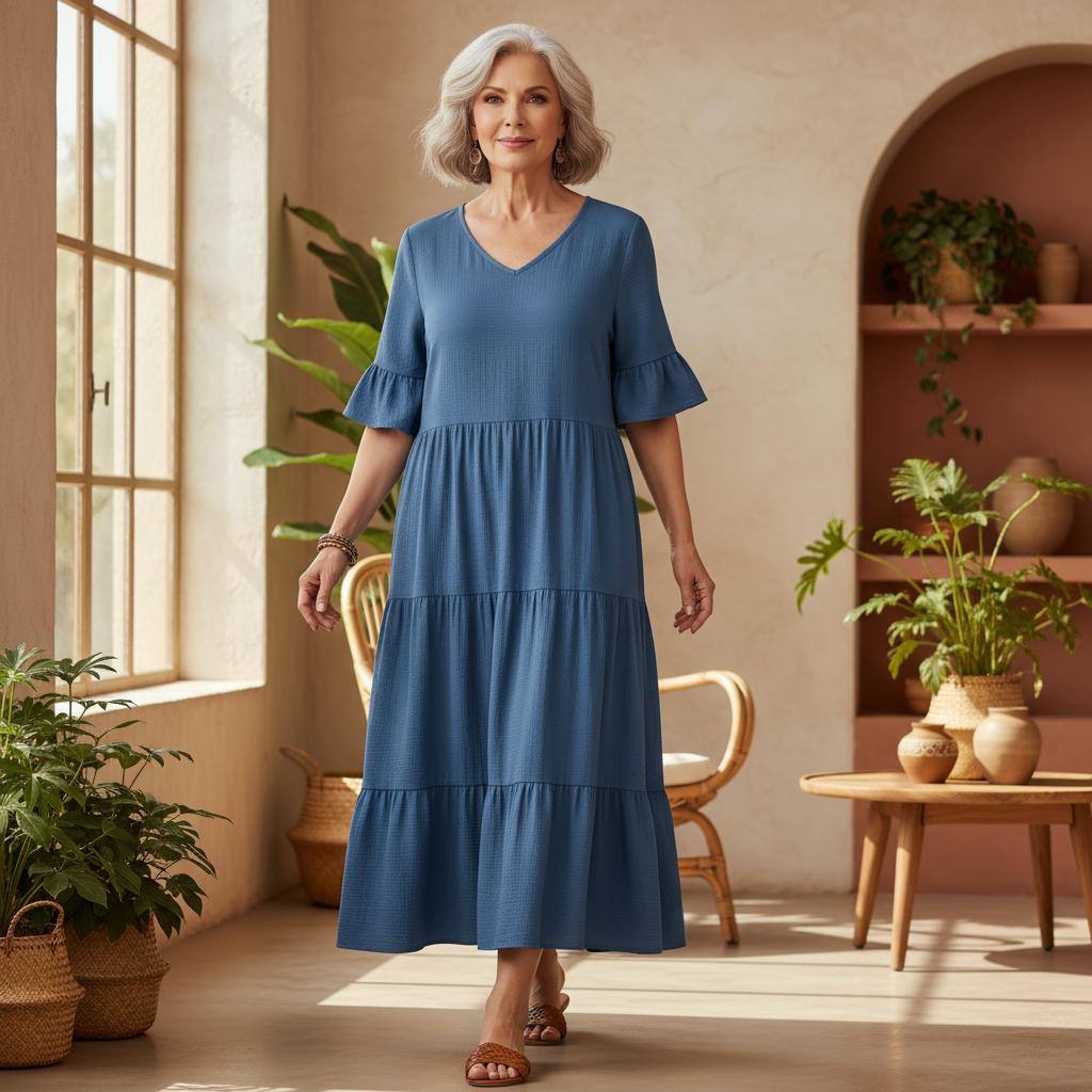 Avelina – Abito boho fluido elegante