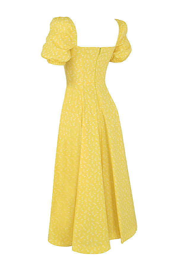 Arianna – Abito boho con maniche a sbuffo