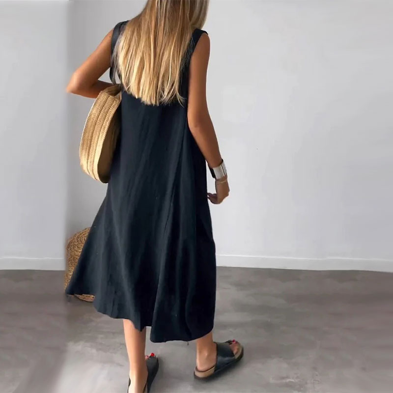 Amelia – Abito boho smanicato