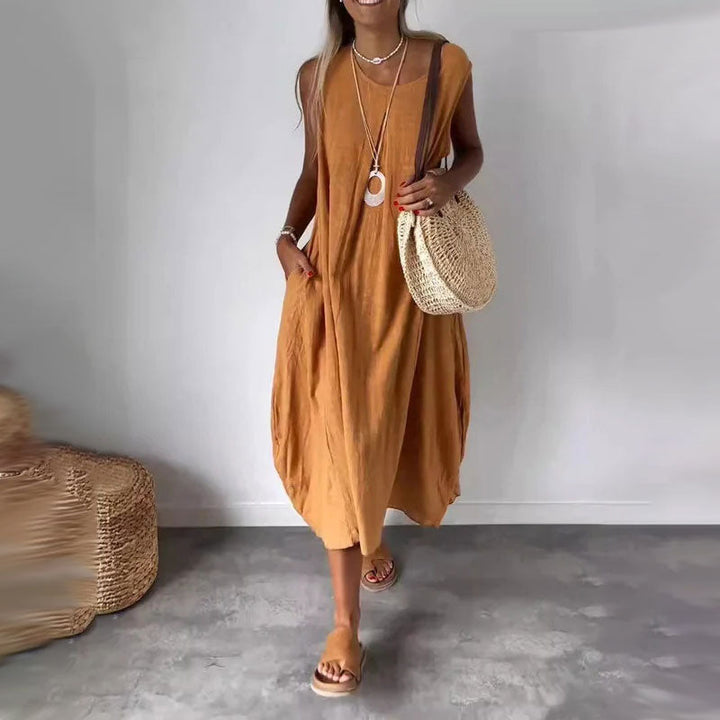 Amelia – Abito boho smanicato