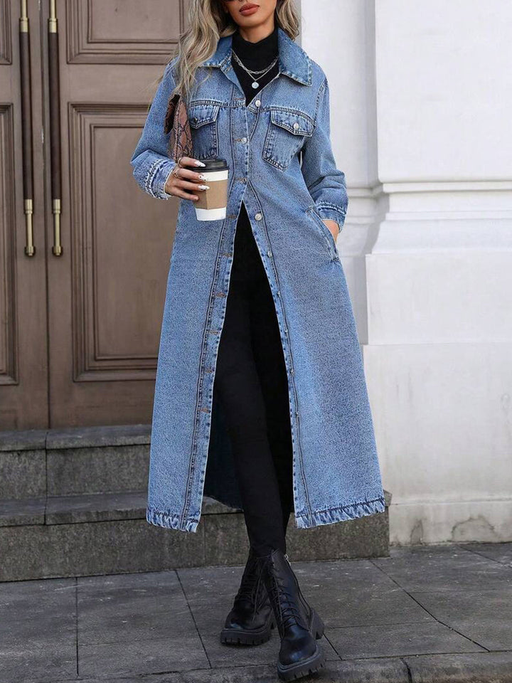 Maya | Giacca di jeans lunga e alla moda