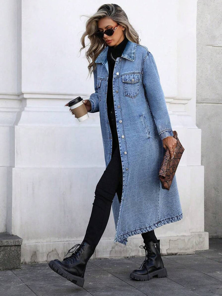 Maya | Giacca di jeans lunga e alla moda