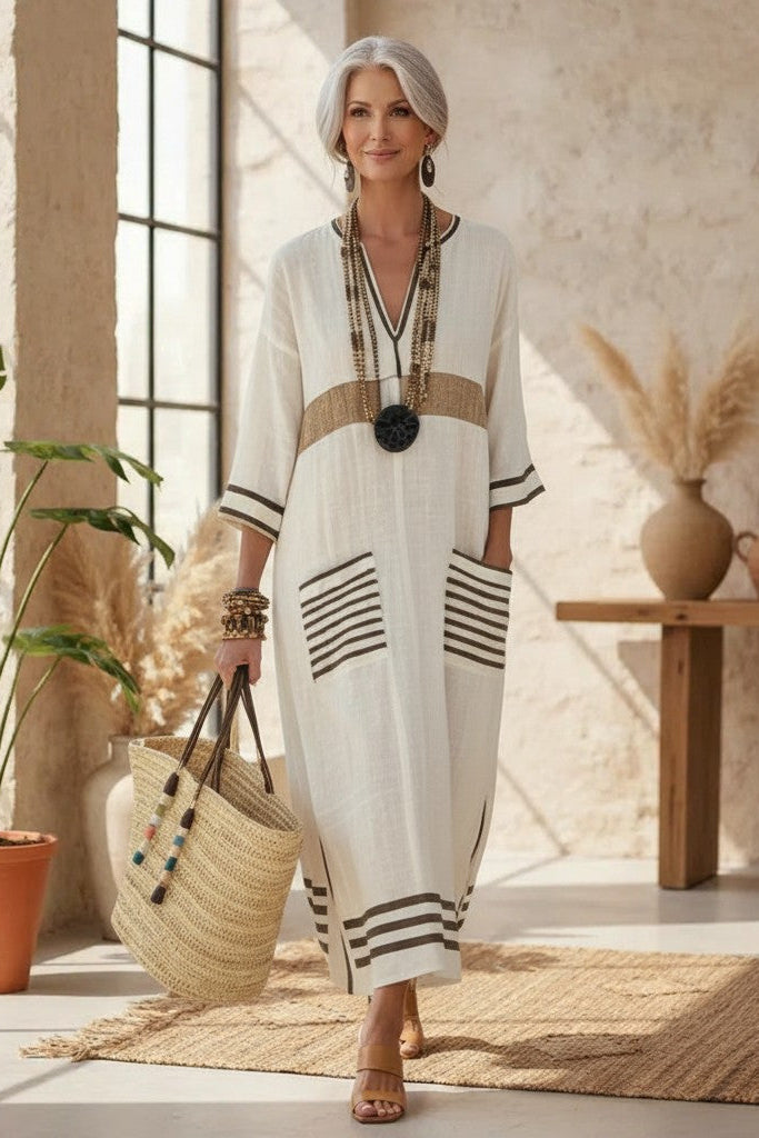 Allegra – Abito boho maxi estivo